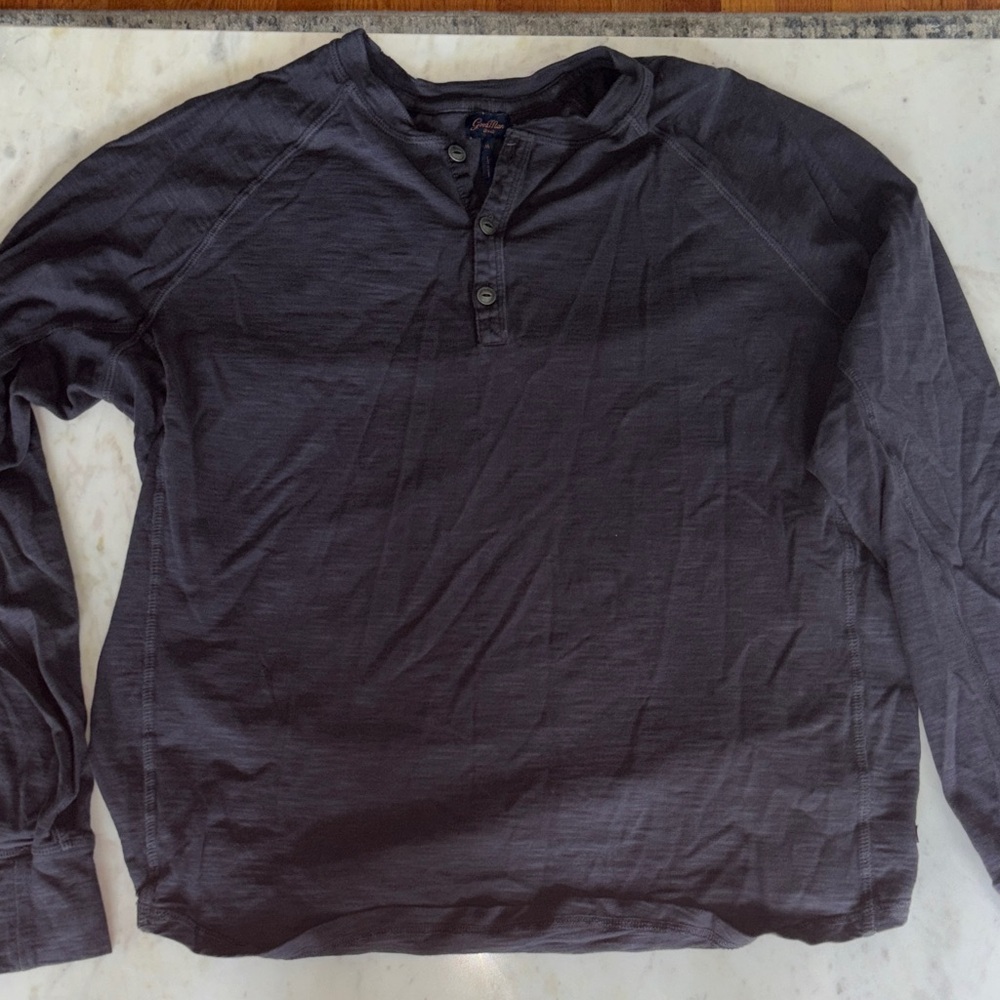 Men’s Goodman Brand Black Henley Shirt